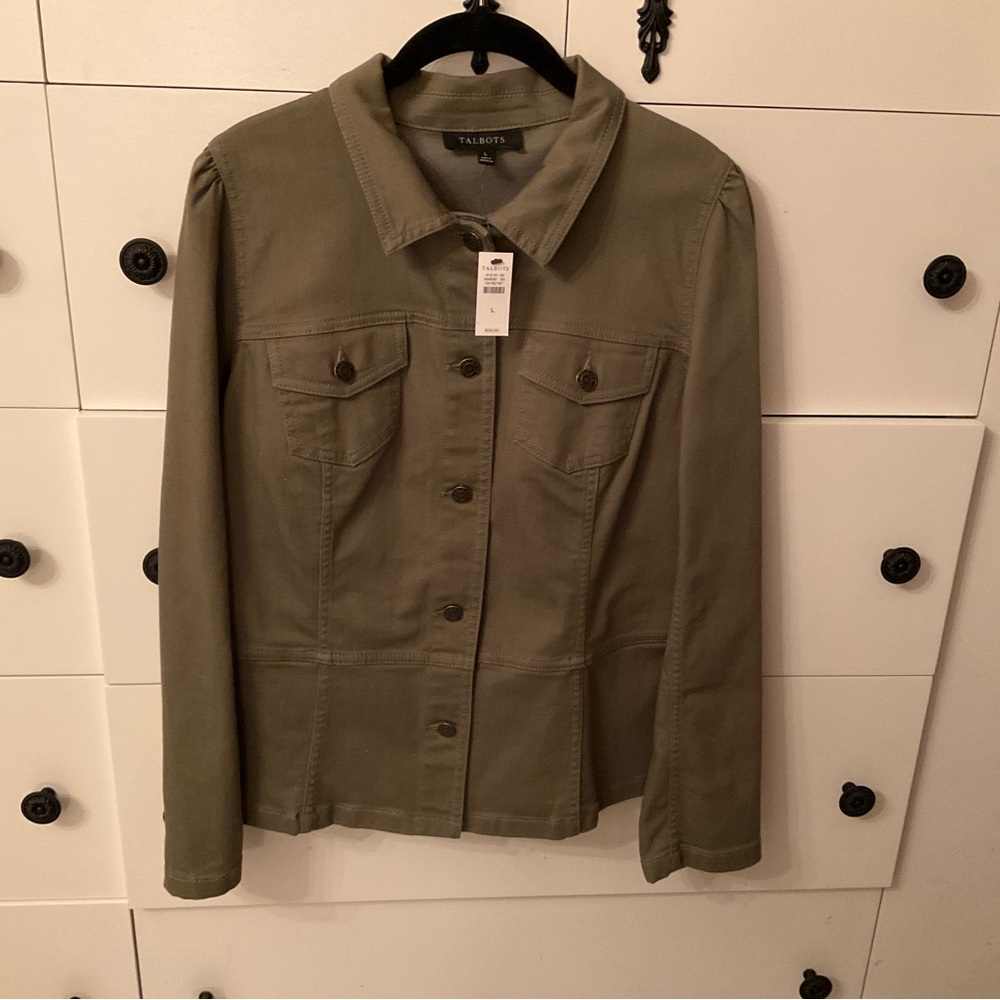 Talbots Olive Khaki Jacket NWT